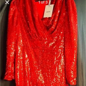 Red Sequin Jumpsuit